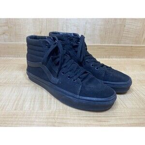 VANS Off The Wall Ward High Hi Top TRIPLE BLACK Sneakers UNISEX (Size 11W 9.5M)